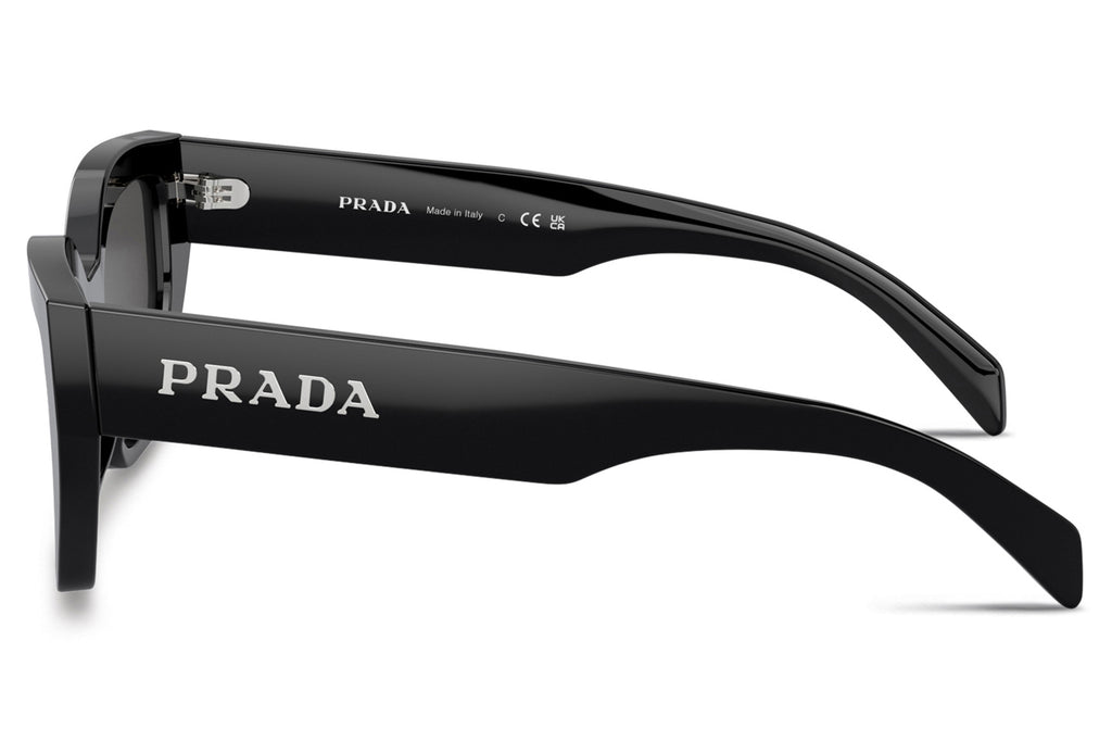 Prada - PR A09SF Sunglasses Black with Dark Grey Lenses (1AB5S0)