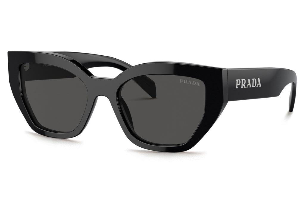 Prada - PR A09SF Sunglasses Black with Dark Grey Lenses (1AB5S0)