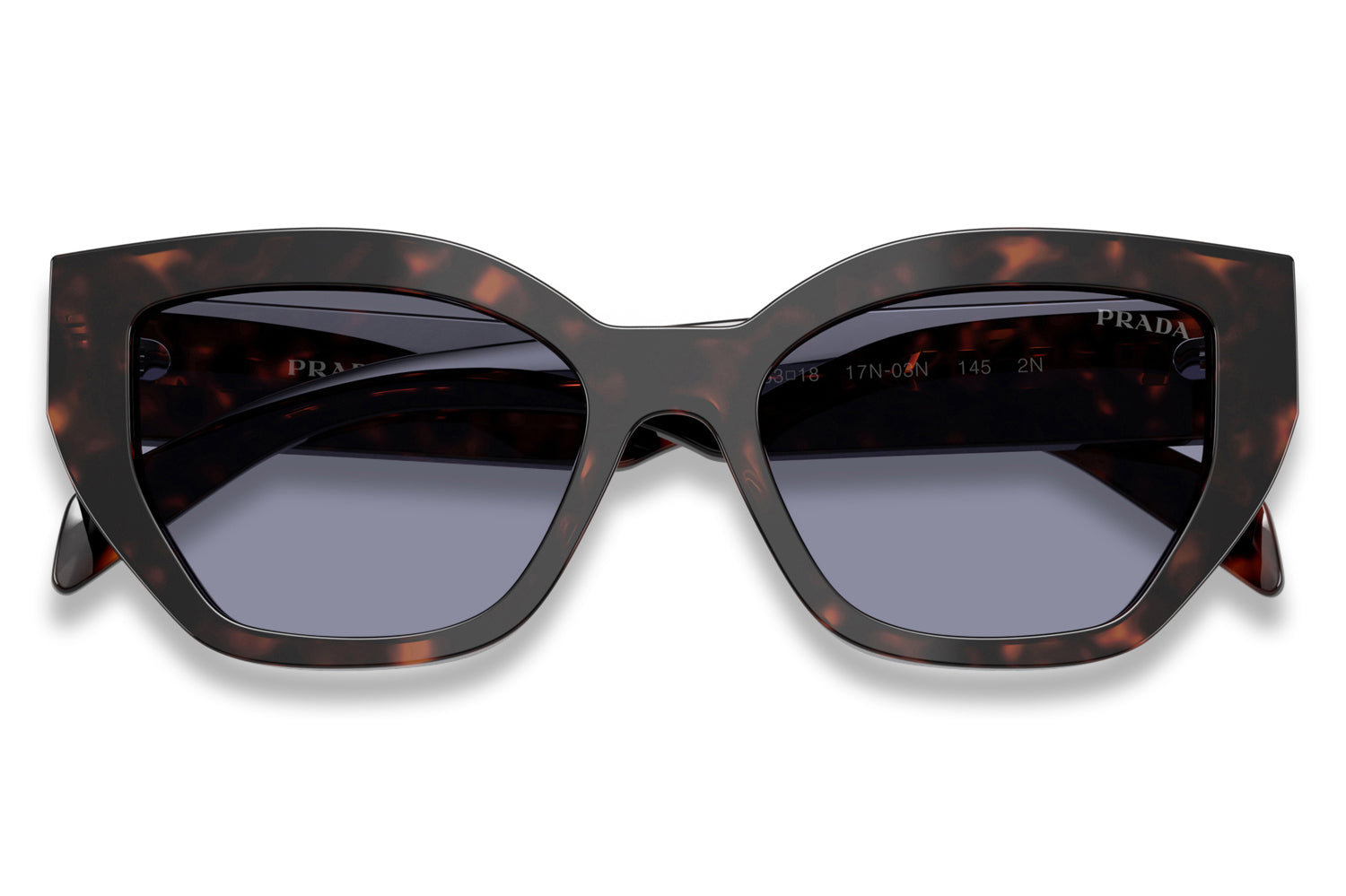 Prada Black and Brown Sunglasses Prada PR A03S Rectangular Sunglasses For Men main image 3
