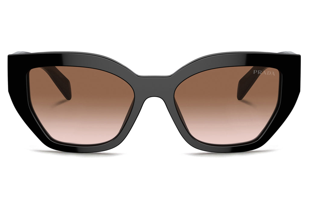 Prada - PR A09S Sunglasses | Specs CollectiveBlack with Brown Gradient Lenses (1AB0A6)