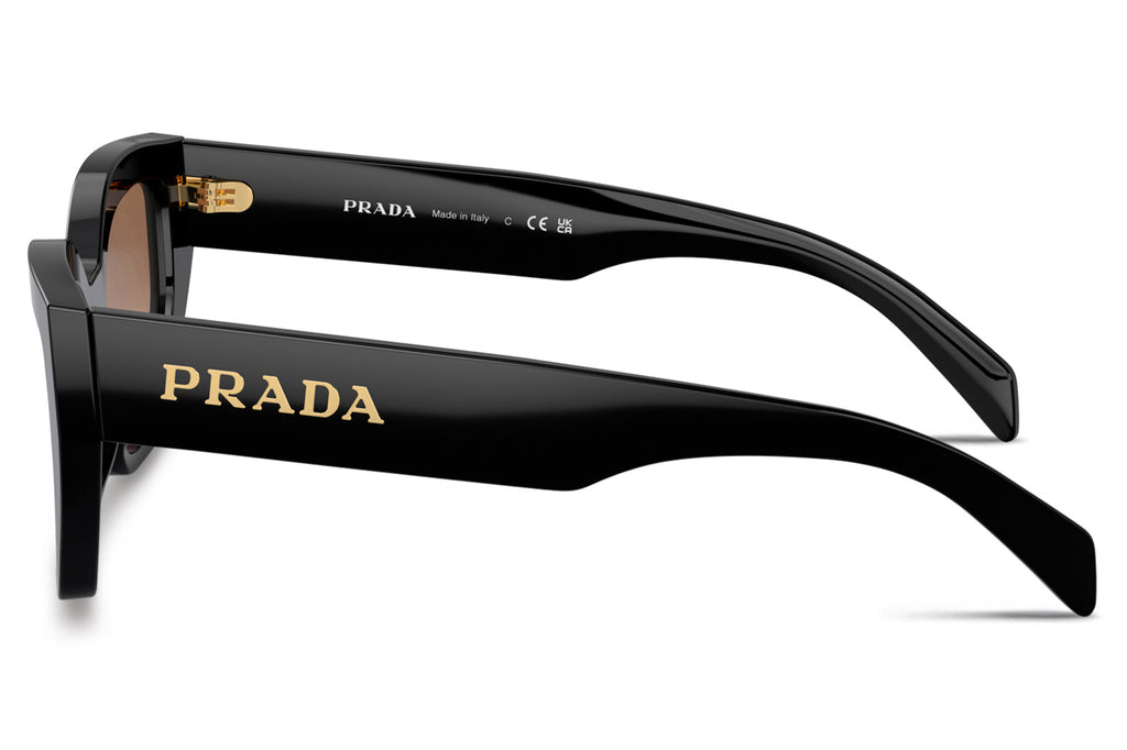 Prada - PR A09S Sunglasses | Specs CollectiveBlack with Brown Gradient Lenses (1AB0A6)
