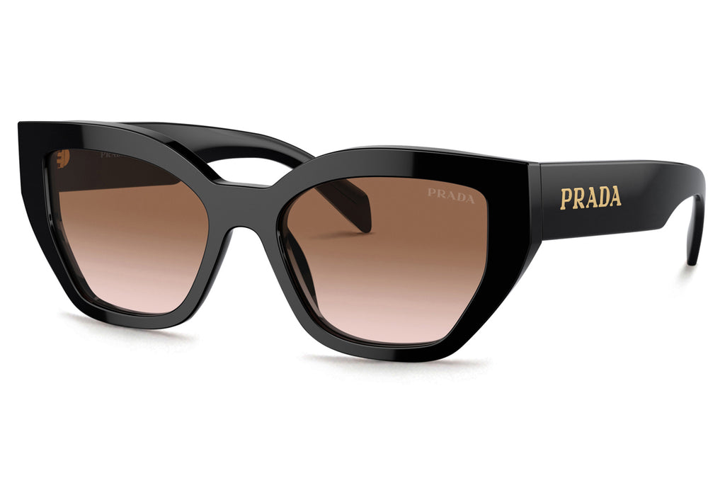 Prada - PR A09S Sunglasses | Specs CollectiveBlack with Brown Gradient Lenses (1AB0A6)