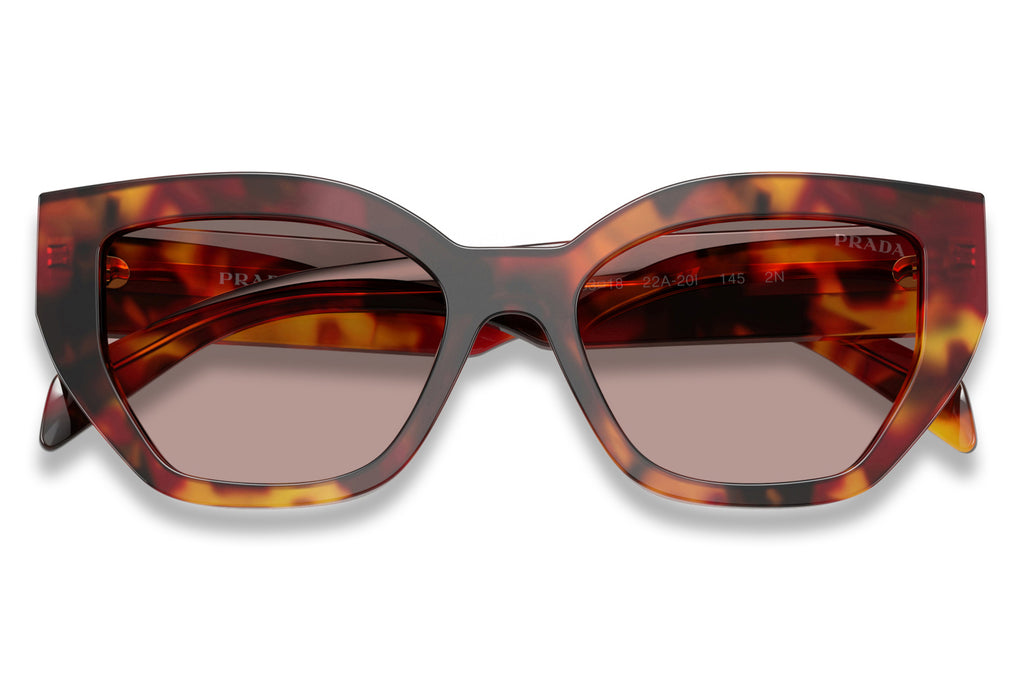 Prada - PR A09S Sunglasses | Specs CollectivePoppy Tortoise with Light Purple Brown Lenses (22A20I)