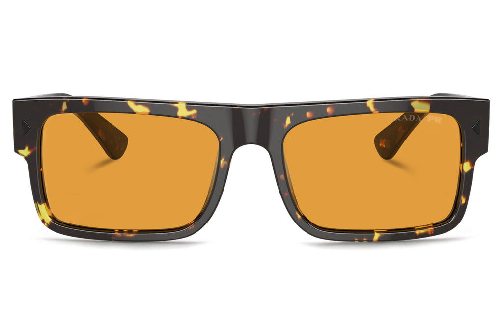Prada - PR A10SF Sunglasses Black Yellow Havana with Yellow Lenses (16O20C)