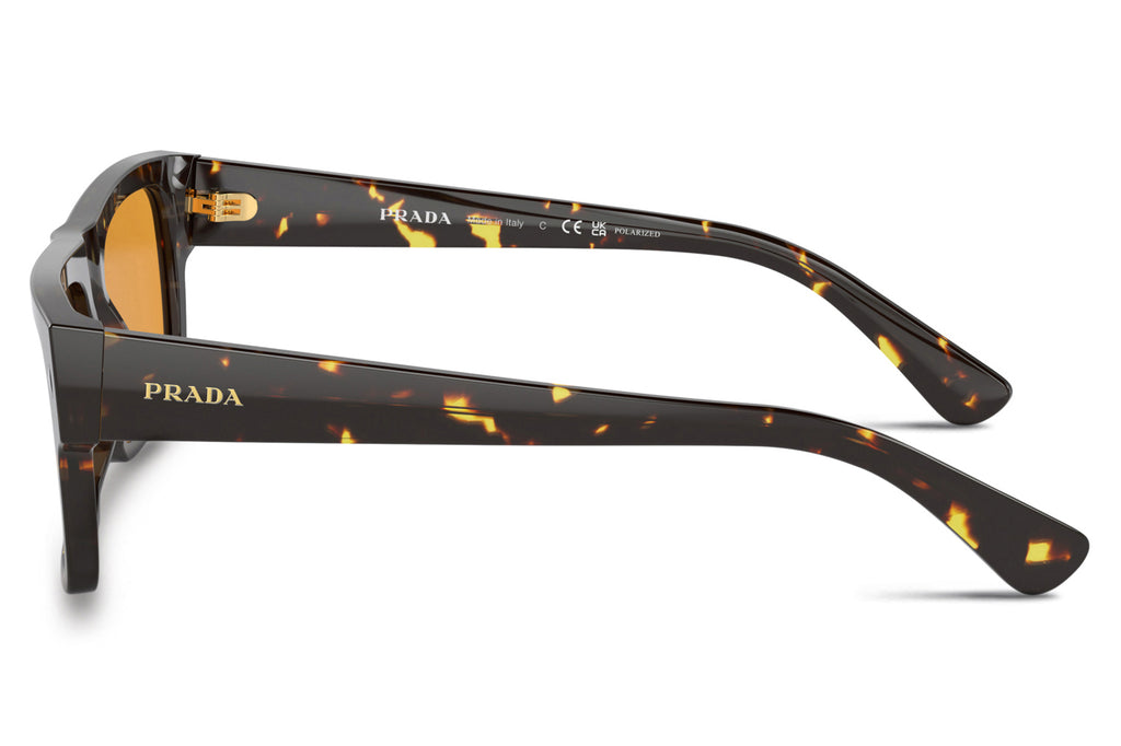 Prada - PR A10SF Sunglasses Black Yellow Havana with Yellow Lenses (16O20C)
