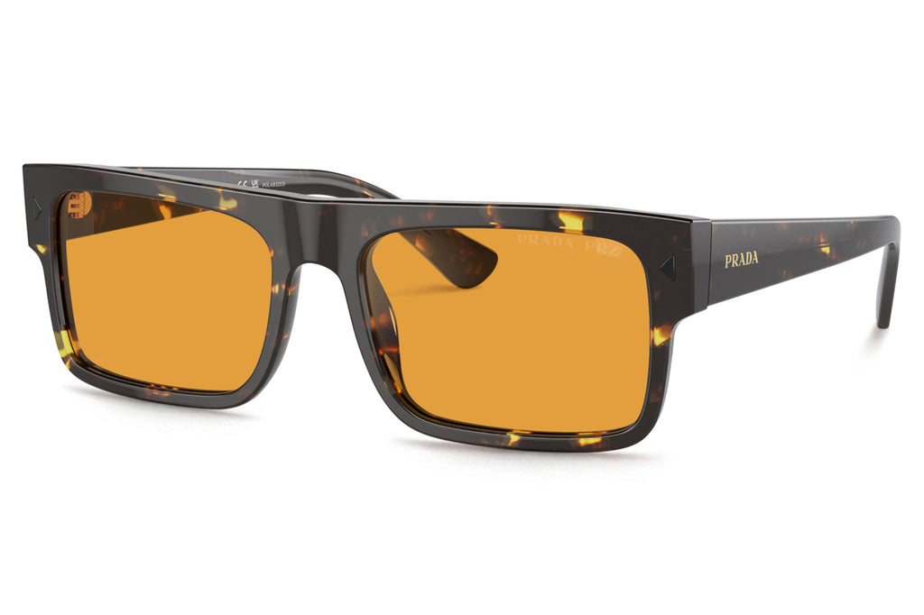 Prada - PR A10SF Sunglasses Black Yellow Havana with Yellow Lenses (16O20C)