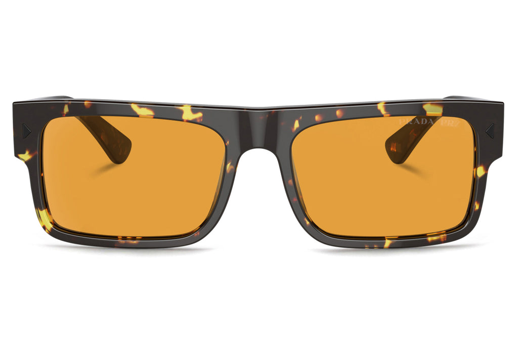 Prada - PR A10S Sunglasses Black Yellow Havana with Yellow Lenses (16O20C)