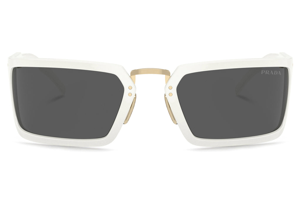 Prada - PR A11S Sunglasses White with Dark Grey Lenses (4615S0)