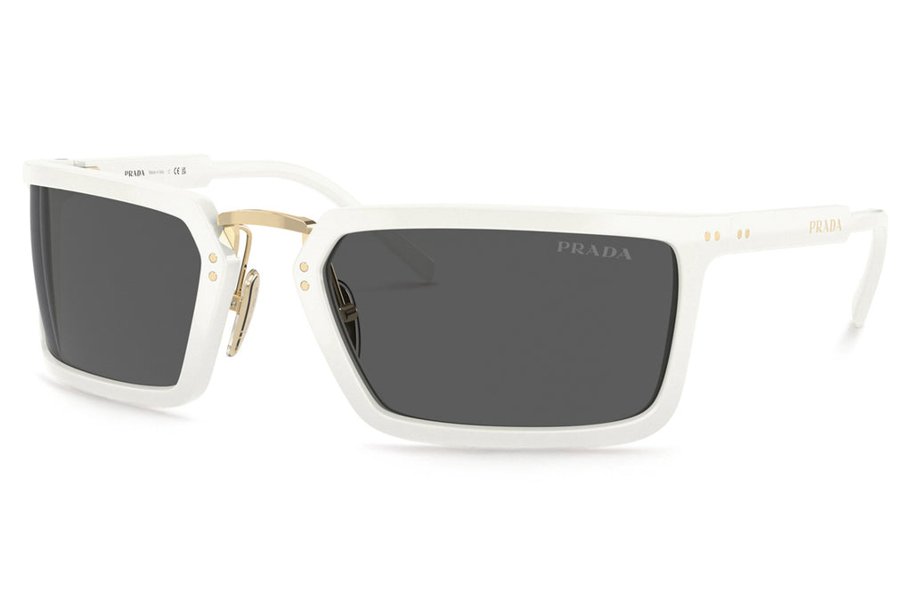 Prada - PR A11S Sunglasses White with Dark Grey Lenses (4615S0)