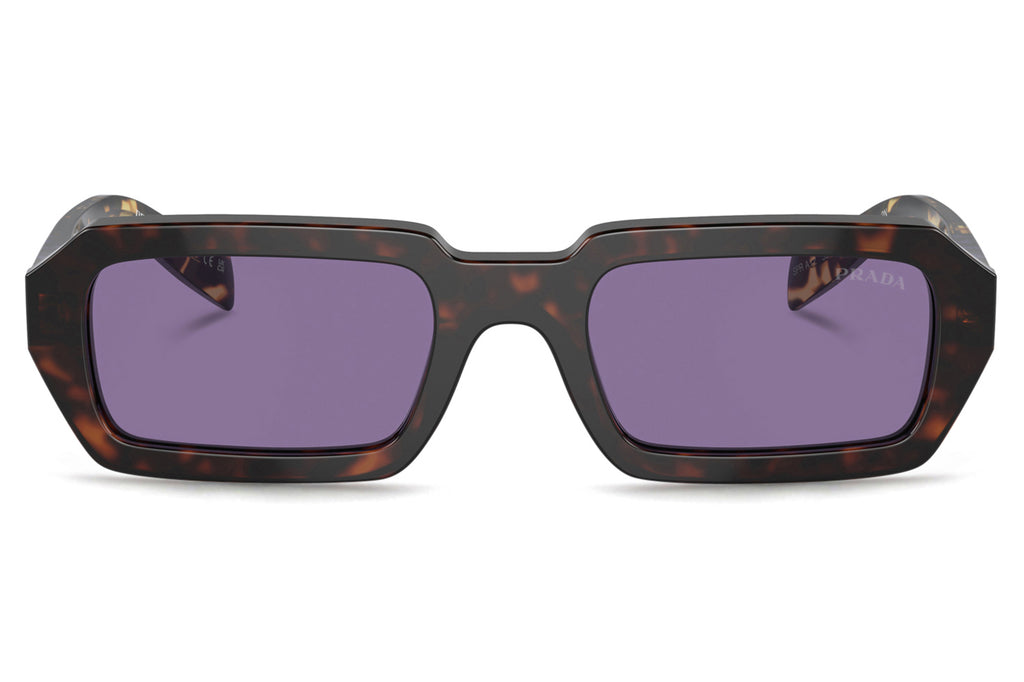 Prada - PR A12S Sunglasses Havana with Violet Mirror Silver Internal Lenses (17N50B)