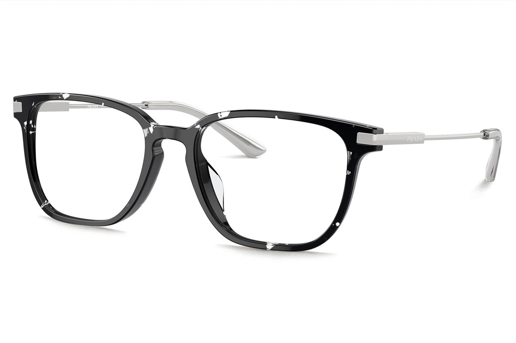 Prada - PR A12VD (Low Bridge Fit) Eyeglasses Black Crystal Tortoise (15O1O1)