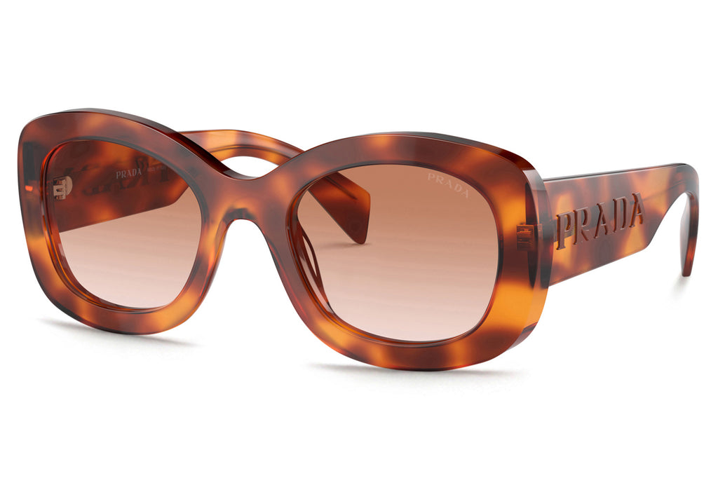 Prada - PR A13S Sunglasses Cognac Tortoise with Cognac Sfumato Ninfea Lenses (18R70E)