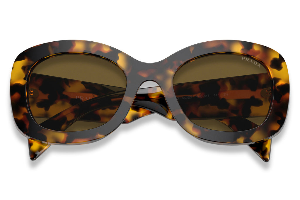 Prada - PR A13S Sunglasses Honey Tortoise with Dark Brown Lenses (VAU01T)