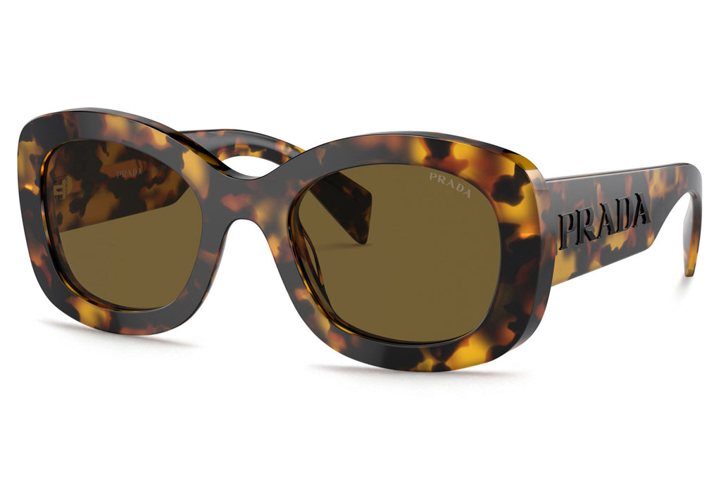 Prada - PR A13S Sunglasses Honey Tortoise with Dark Brown Lenses (VAU01T)