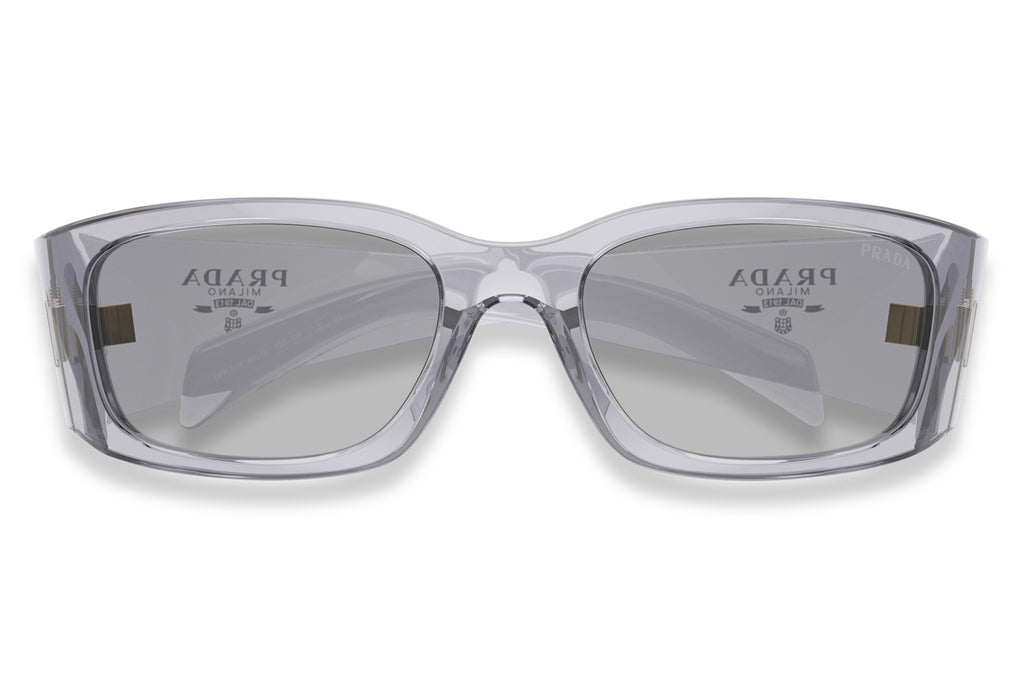 Prada -PR A14S Sunglasses Transparent Grey with Light Grey Lenses (12R30B)