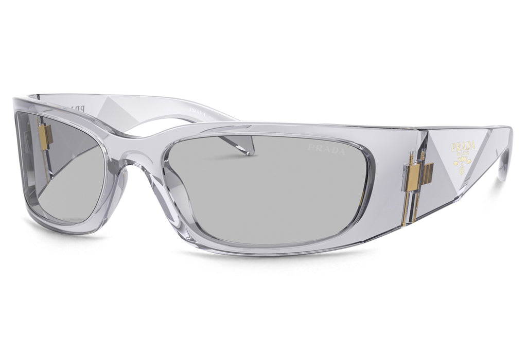 Prada -PR A14S Sunglasses Transparent Grey with Light Grey Lenses (12R30B)