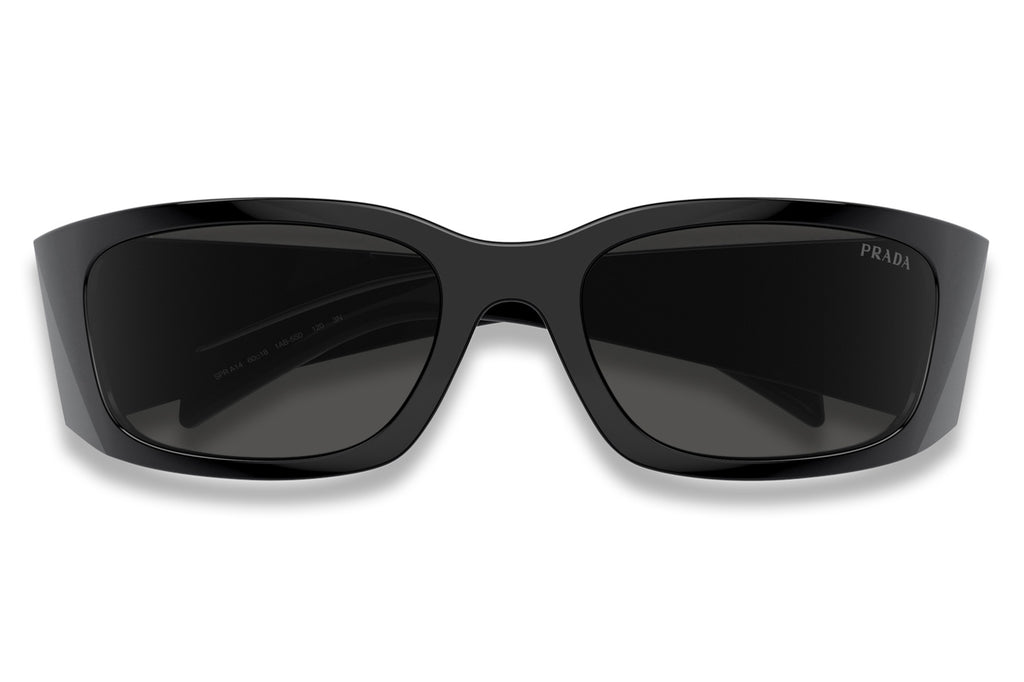 Prada -PR A14S Sunglasses Black with Dark Grey Lenses (1AB5S0)
