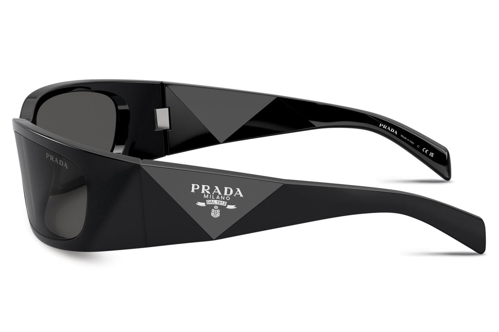 Prada -PR A14S Sunglasses Black with Dark Grey Lenses (1AB5S0)
