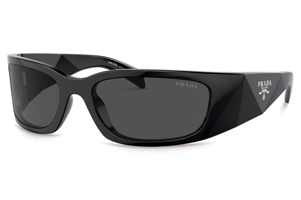 Prada -PR A14S Sunglasses Black with Dark Grey Lenses (1AB5S0)