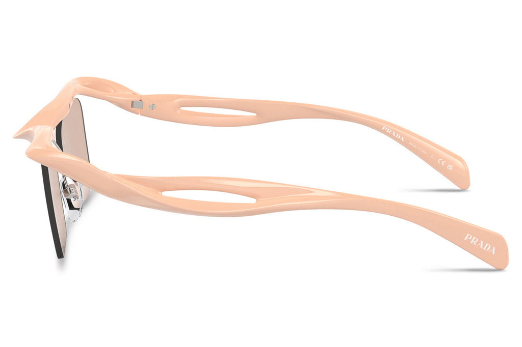 Prada -PR A15S Sunglasses Peach with Light Brown Lenses (18Q4I2)