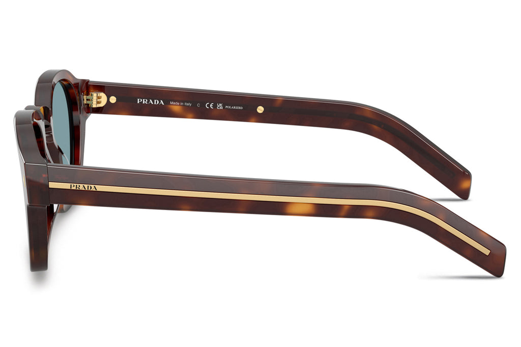 Prada -PR A16S Sunglasses Classic Tortoise with Green Polar Lenses (15W04D)