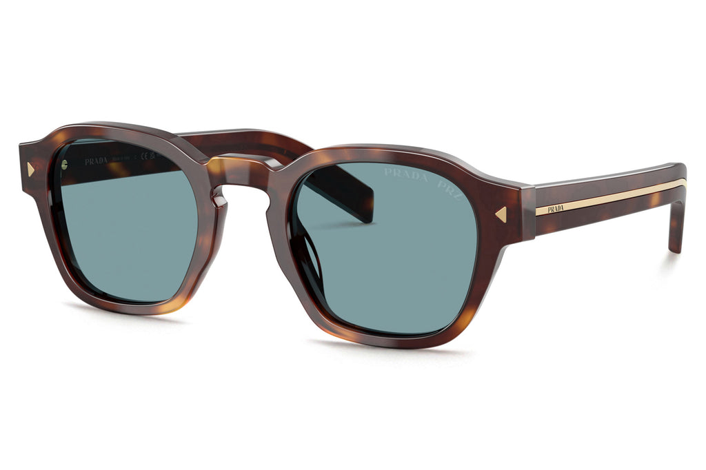 Prada -PR A16S Sunglasses Classic Tortoise with Green Polar Lenses (15W04D)