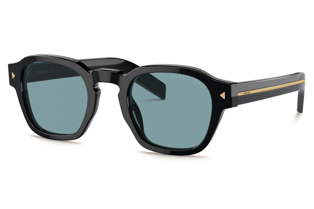 Prada -PR A16S Sunglasses Black with Green Polar Lenses (16K04D)