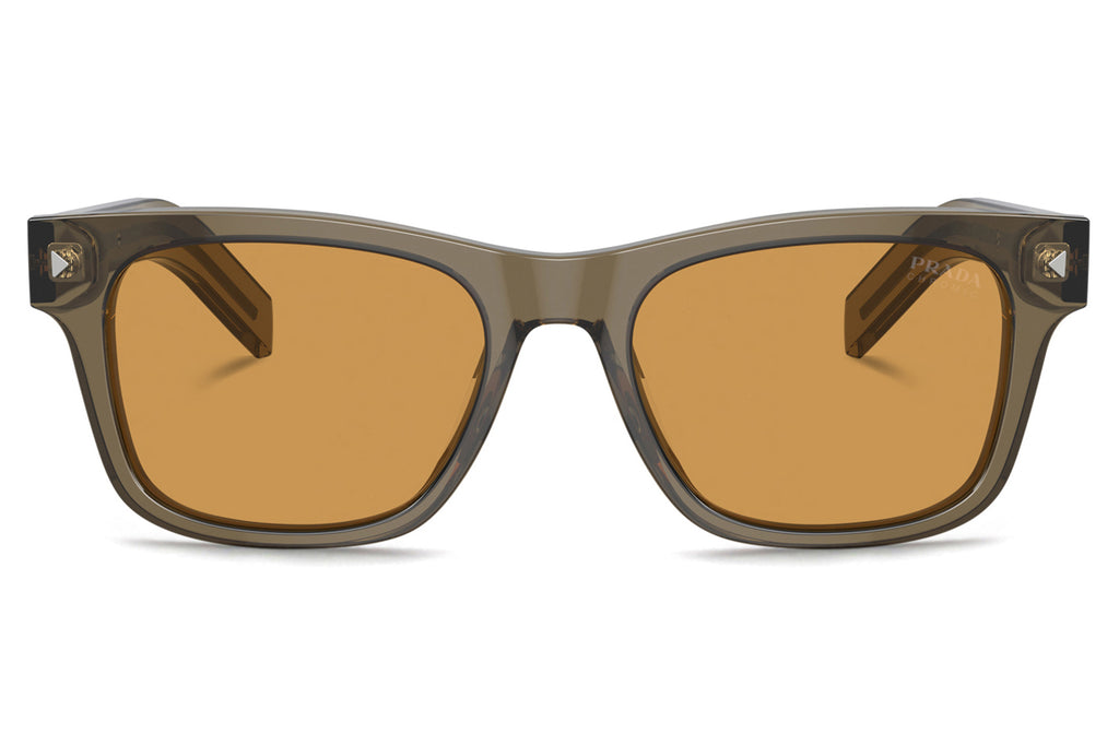 Prada - PR A17SF Sunglasses Transparent Earth with Light Brown Photochromic Lenses (18T60F)