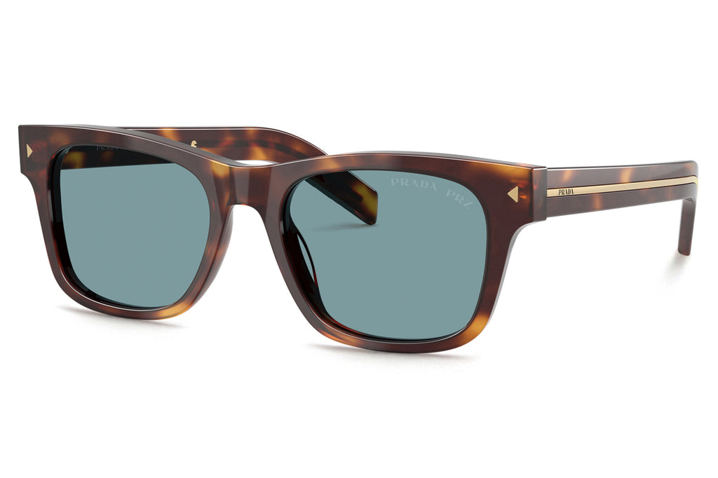 Prada - PR A17S Sunglasses Classic Tortoise with Green Polar Lenses (15W04D)