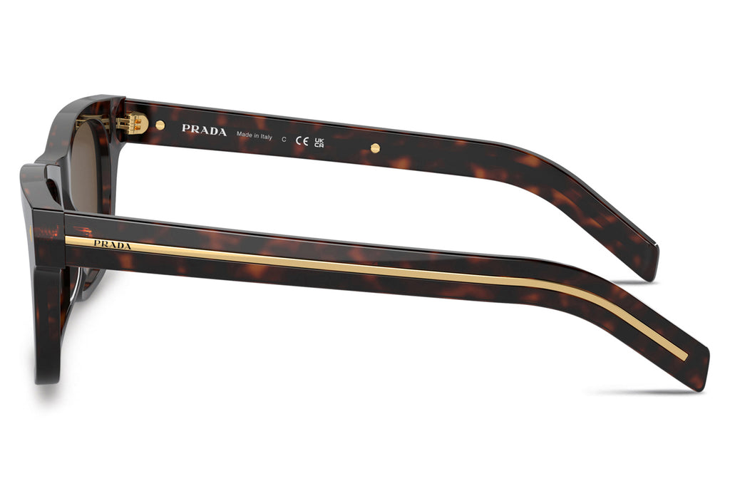 Prada - PR A17S Sunglasses Radica Tortoise with Dark Brown Lenses (17N70F)