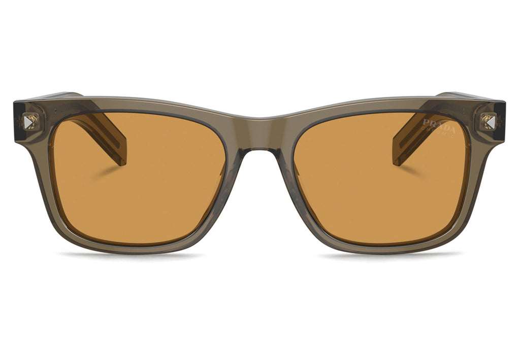 Prada - PR A17S Sunglasses Transparent Earth with Light Brown Photochromic Lenses (18T60F)
