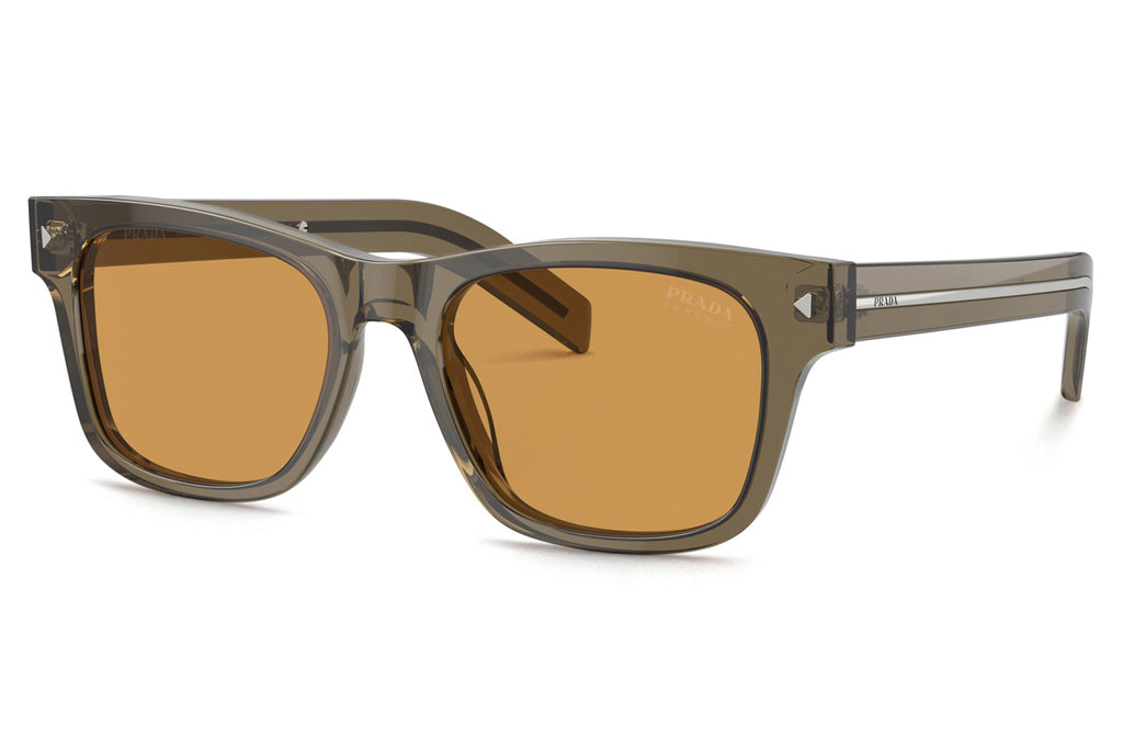Prada - PR A17S Sunglasses Transparent Earth with Light Brown Photochromic Lenses (18T60F)