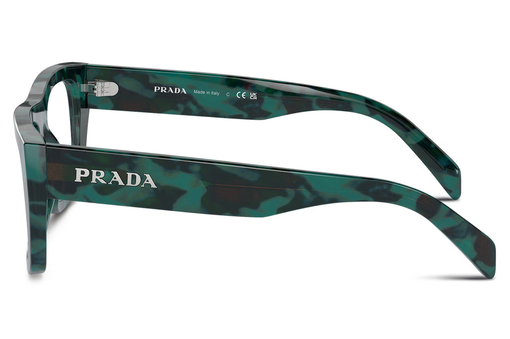 Prada - PR A17V Eyeglasses Emerald Marble (17U1O1)
