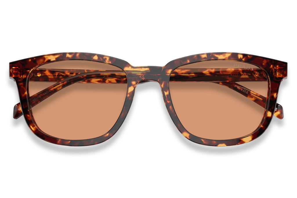 Prada - PR A21SF Sunglasses Magma Tortoise with Orange Lenses (14O07V)