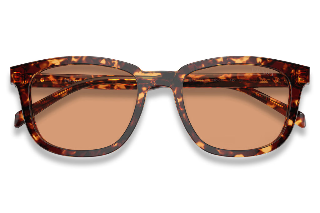 Prada - PR A21S Sunglasses Magma Tortoise with Orange Lenses (14O07V)