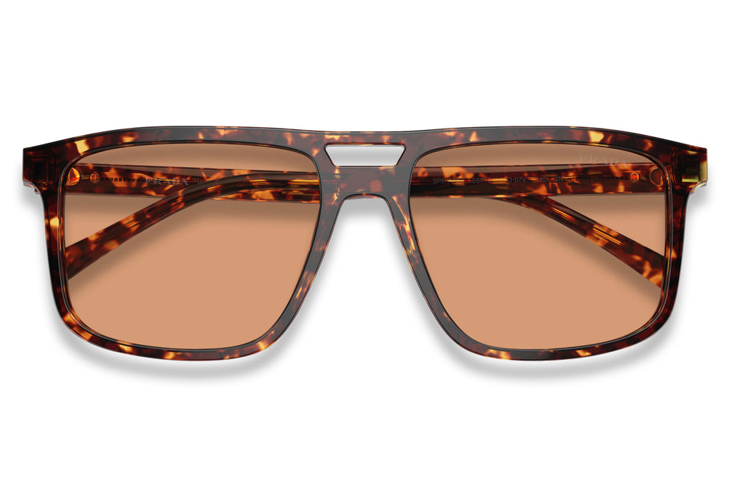 Prada - PR A22SF Sunglasses Magma Tortoise with Orange Lenses (14O07V)