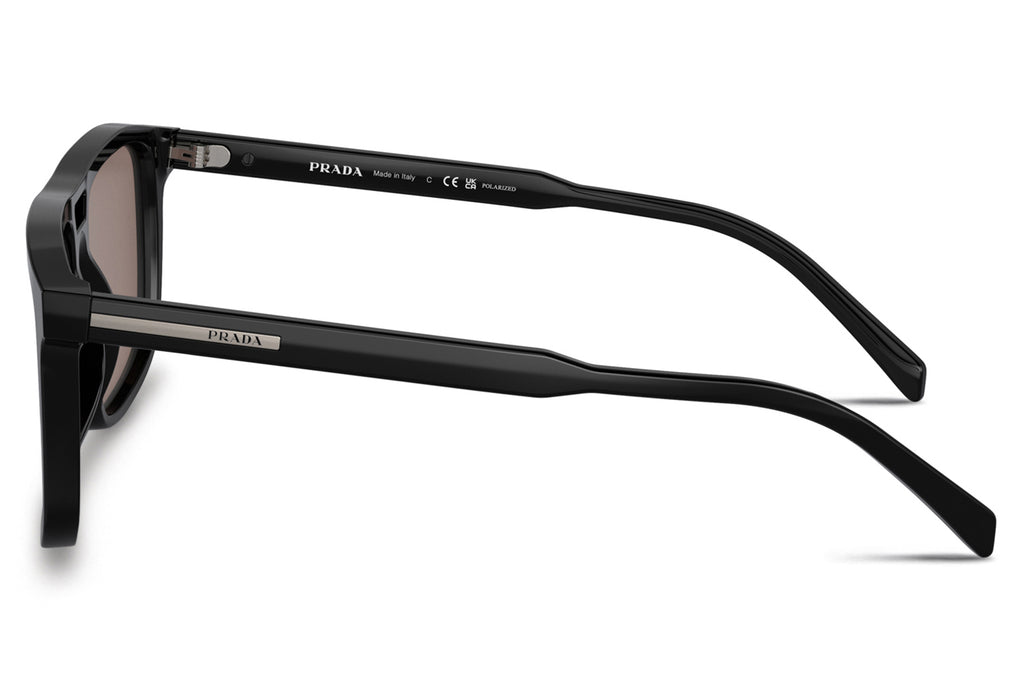 Prada - PR A22SF Sunglasses Black with Brown Polar Lenses (16K30H)