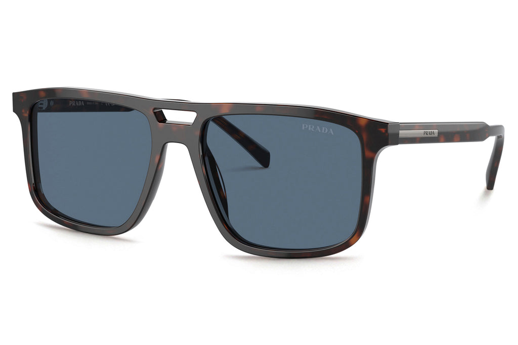 Prada - PR A22SF Sunglasses Radica Tortoise with Dark Blue Lenses (17N06A)