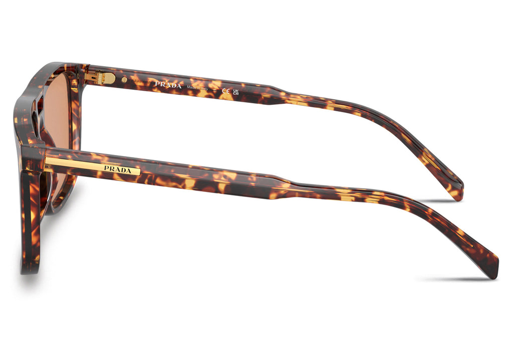 Prada - PR A22S Sunglasses Magma Tortoise with Orange Lenses (14O07V)