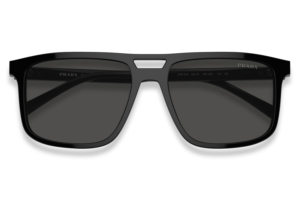 Prada - PR A22S Sunglasses Black with Dark Grey Lenses (16K08Z)