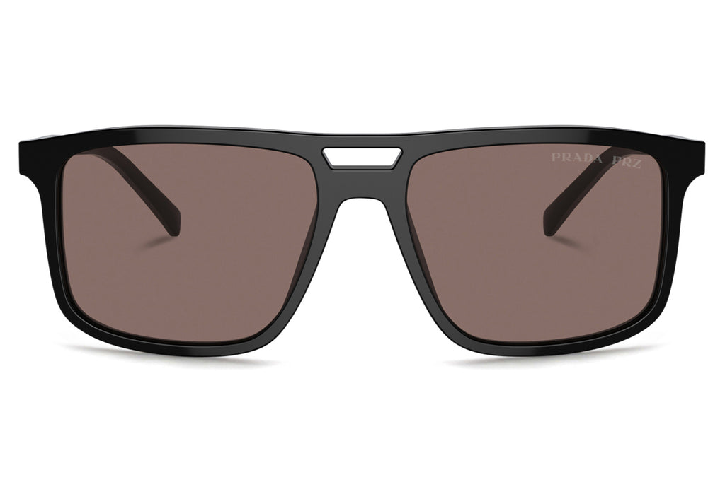 Prada - PR A22S Sunglasses Black with Brown Polar Lenses (16K30H)