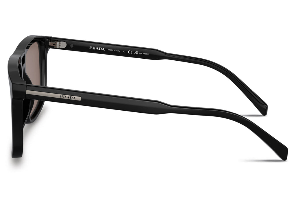 Prada - PR A22S Sunglasses Black with Brown Polar Lenses (16K30H)