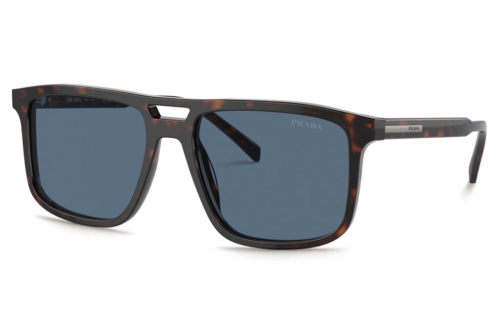 Prada - PR A22S Sunglasses Radica Tortoise with Dark Blue Lenses (17N06A)