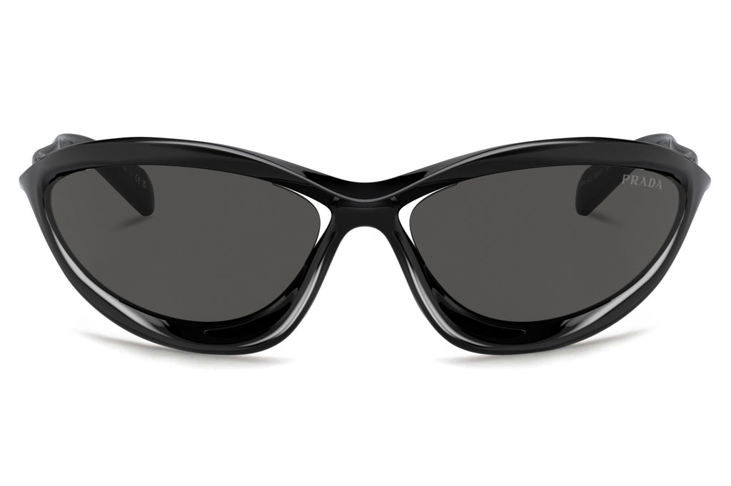 Prada - PR A23S Sunglasses Black with Dark Grey Lenses (1AB5S0)