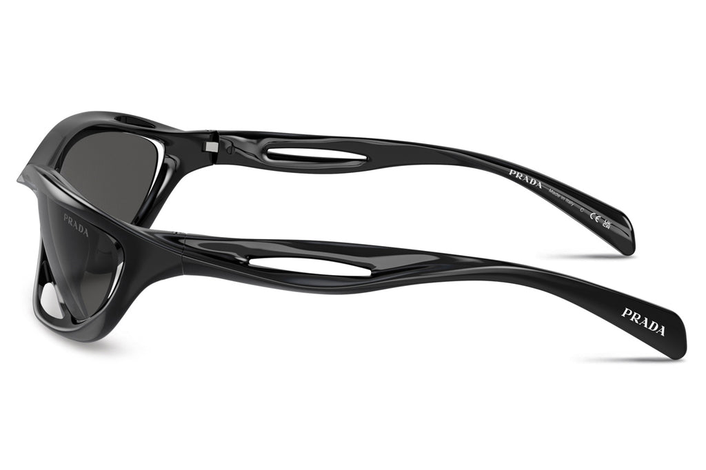 Prada - PR A23S Sunglasses Black with Dark Grey Lenses (1AB5S0)