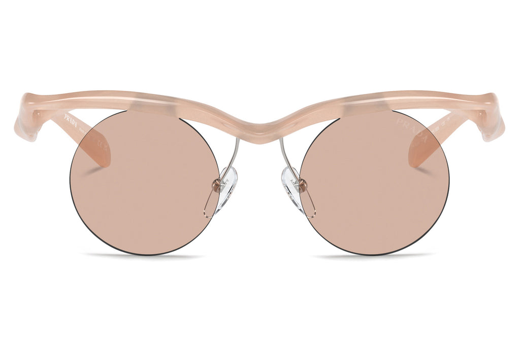 Prada - PR A24S Sunglasses Opal Peach with Light Brown Lenses (12S0B8)