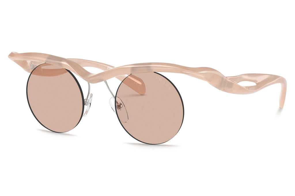 Prada - PR A24S Sunglasses Opal Peach with Light Brown Lenses (12S0B8)