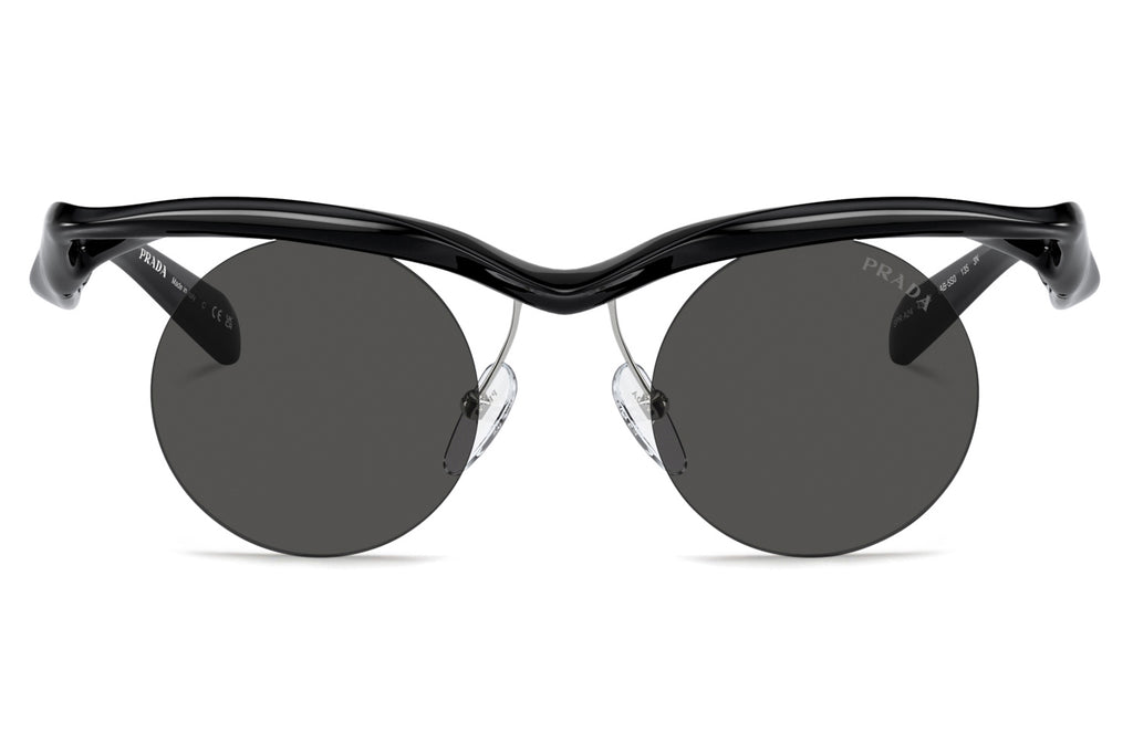 Prada - PR A24S Sunglasses Black with Dark Grey Lenses (1AB5S0)