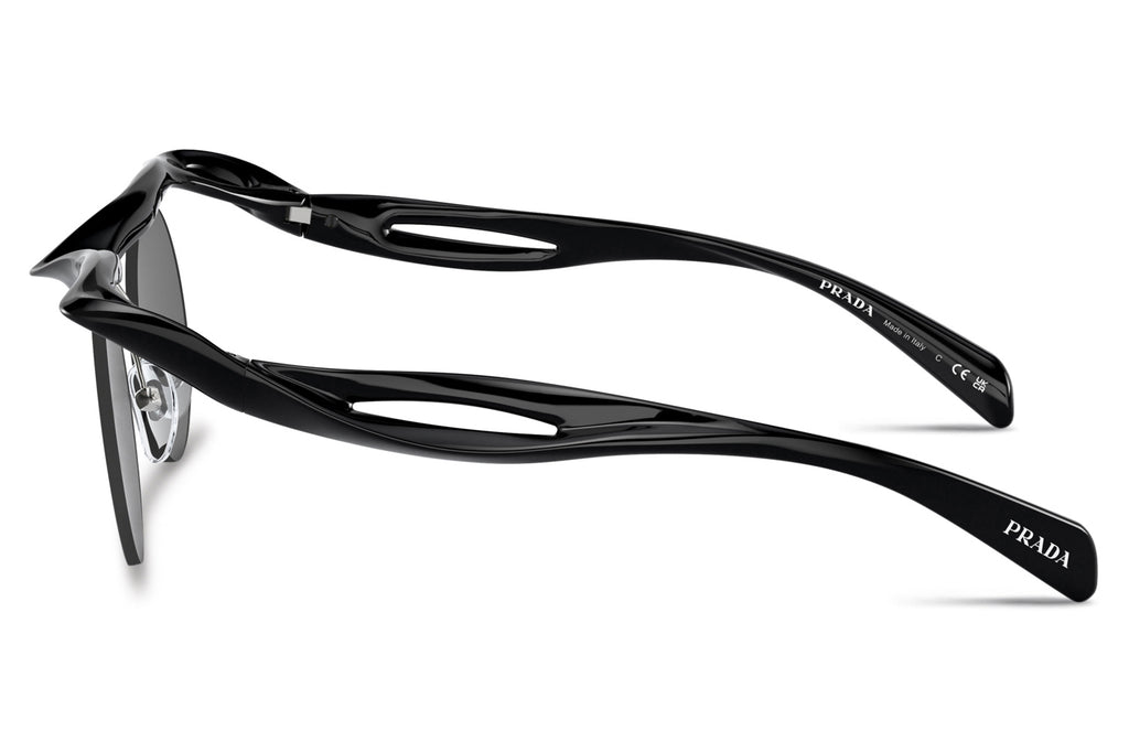 Prada - PR A24S Sunglasses Black with Dark Grey Lenses (1AB5S0)