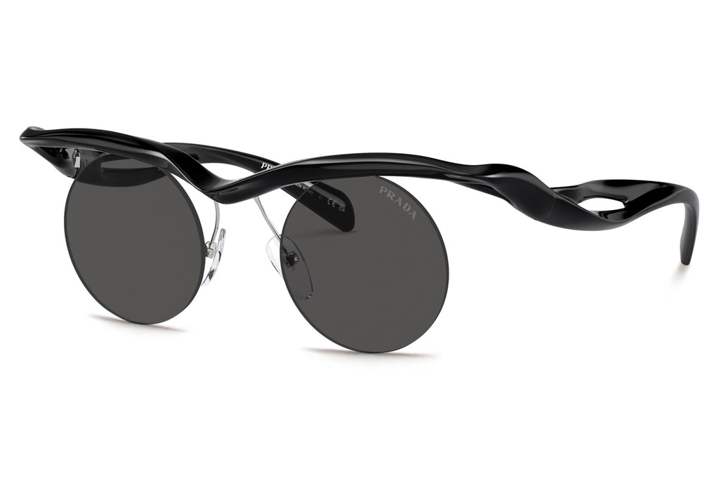 Prada - PR A24S Sunglasses Black with Dark Grey Lenses (1AB5S0)